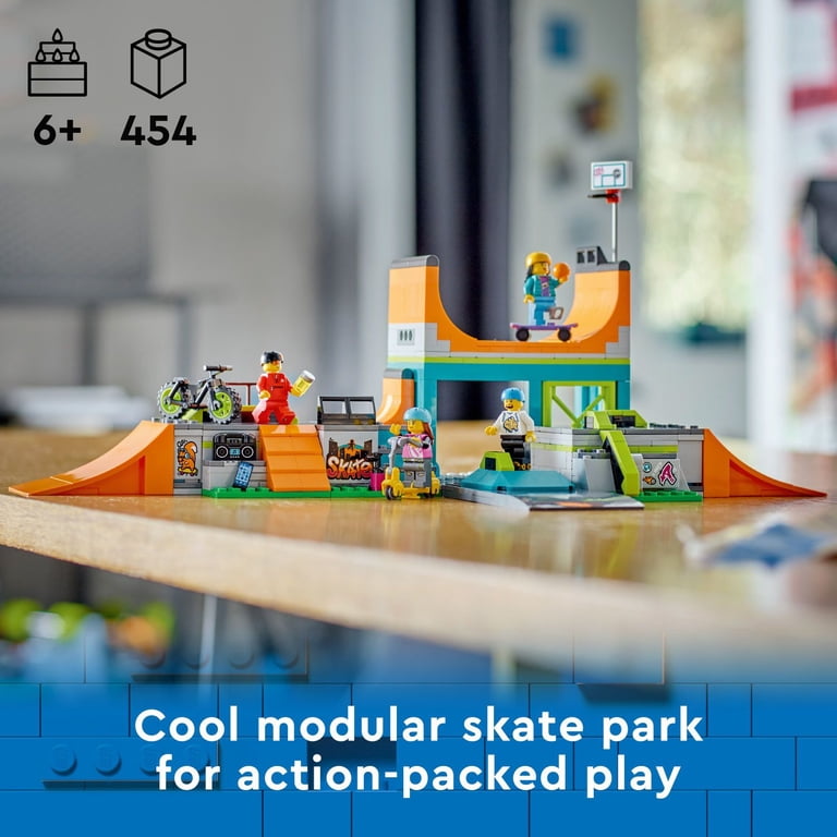 LEGO, Street Skate Park, Multicolor, Includes BMX Bike and