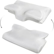 Marnur Cervical Memory Foam Pillow Contoured Orthopedic Pillow Ergonomic Pillows for Neck Shoulder Back Support for Side/Back Stomach Sleepers