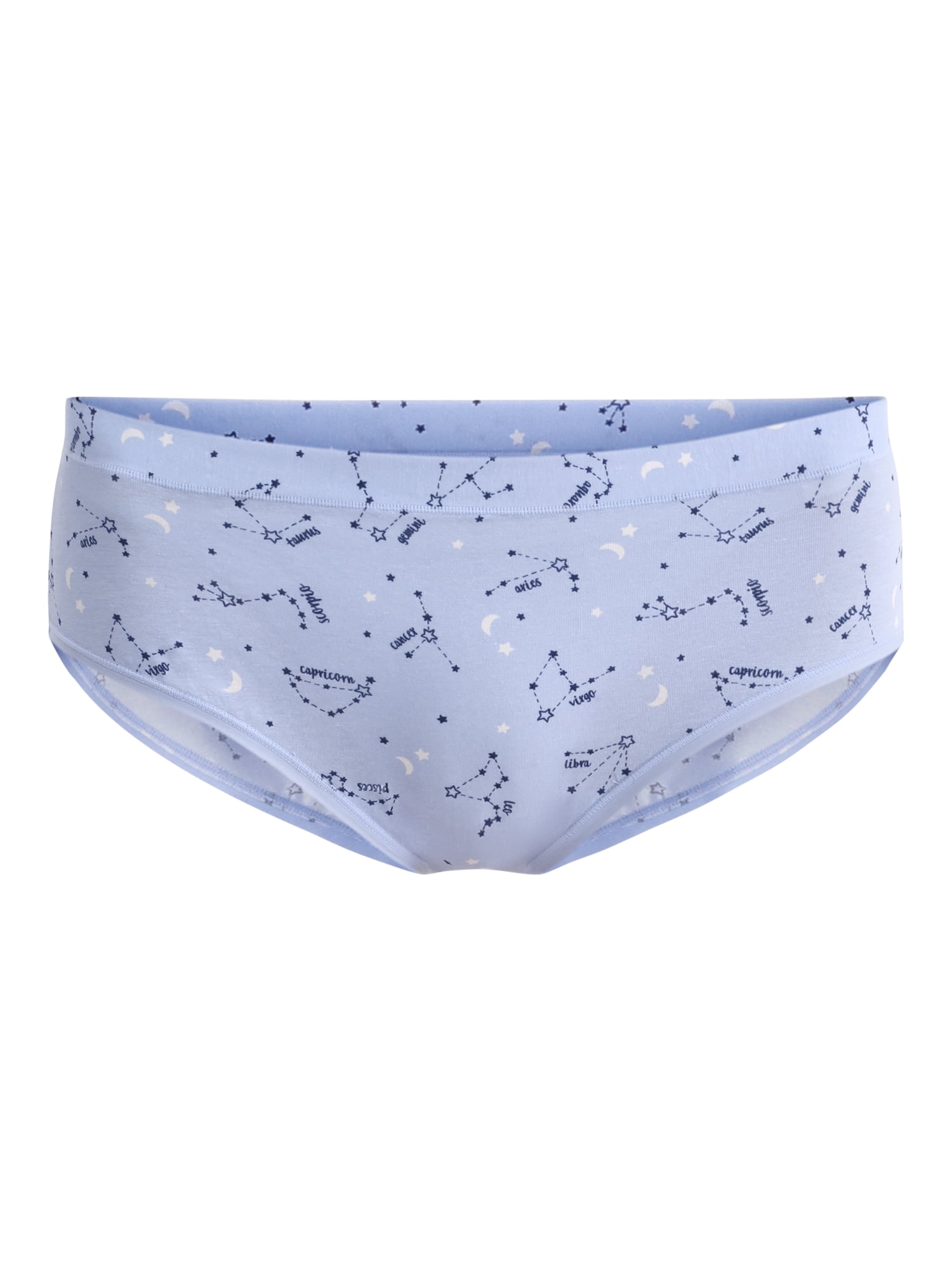 (3 pack) No Boundaries Cotton Hipster Panty, Women’s and Women’s Plus, Sizes XS-XXXL