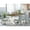 Brown, variant on East West Furniture V-Style 7-piece Wood Dining Set in White/Doeskin/Cement
