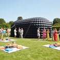 thumbnail image 2 of Twister.CK Outdoor Inflatable Nightclub Tent, 33.5x18.4x14.8 Ft Blow Up Party Tent with Roll-Up Door & Ventilation, with 950W Blower, for Adults Birthday, Wedding, Backyard, Black, 2 of 10