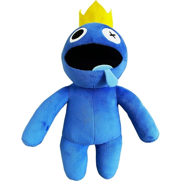 Kawaii Rainbow Friends Blue Monster Plush Toy, Soft Stuffed Animal for Kids, Birthday & Holiday Gift