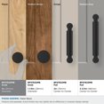 thumbnail image 3 of Amerock Balata 1 inch (25mm) Diameter Matte Black Cabinet Knob, 3 of 6