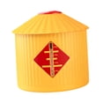 thumbnail image 4 of Contenedor de alimentos, recipiente para arroz, práctico, hermético, versátil para el hogar y para granos. Amarillo L, 4 of 9
