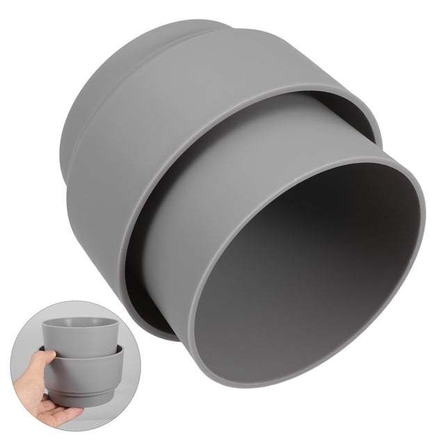 LOLIPPYY Multifunctional Storage Hidden Storage Box Grey ABS Pot-like Homeowners Indoor Outdoor 1Set