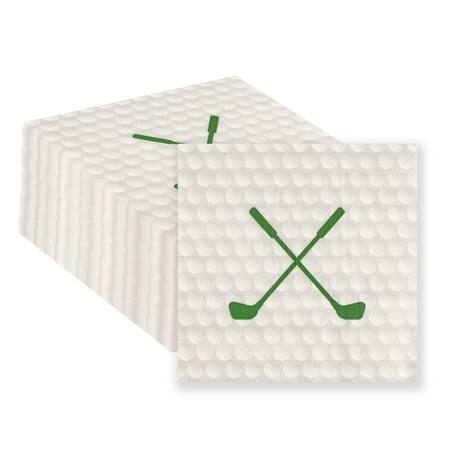 HFBOBP 50PCS Golf PriNst Paper Napkins 13 x 13 Inches Luncheon Napkins Cocktail Napkins Disposable Sports Theme Decorations for Kids Baby Shower,Birthday Party,Golf Theme Party Supplies