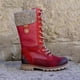 thumbnail image 4 of Zapatos con cordones y cremallera lateral a la moda para mujer, botas de ante impermeables Retro de vaquero occidental a media pantorrilla de tacón bajo Wmkox8yii shkj808, 4 of 6