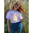 thumbnail image 2 of Manga Girl Flirty Smile Tie Dye Spiral Women -Image by Shutterstock, Female Large, 2 of 4