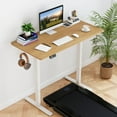thumbnail image 4 of Costway 48" x 24" Electric Standing Desk with LED Display 2 Memory Height Settings for Home Natural+White, 4 of 9