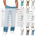 thumbnail image 2 of Guluxicc Men's Straight Leg Cotton Pants with Pockets Drawstring Elastic Waist Solid Daily Casual Trousers for Beach Vacation, 2 of 7