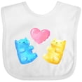 thumbnail image 3 of Inktastic Cute Gummy Bears and Heart Boys or Girls Baby Bib, 3 of 4