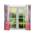 thumbnail image 3 of CADecor Park Landscape Window Kitchen Curtain, Colorful Leaves and Trees Window Treatment Panel Curtains,26x39 inches,Set of 2, 3 of 3