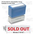 thumbnail image 1 of New JYP PA1040 Pre-Inked Rubber Stamp w. Sold Out, 1 of 3