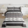 thumbnail image 2 of Feelyou Adult Minimalst Bedding Comforter Set, Grey Stripes Abstract Twin Comforter Sets, Modern Fashion Theme Reversible Bedding Set, Breathable Home Decor, 2-Piece, 2 of 8