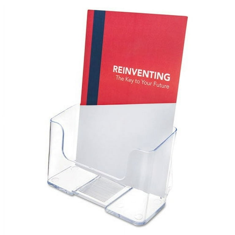 DocuHolder for Countertop/Wall-Mount, Booklet Size, 6.5w x 3.75d x 7.75h, Clear DocuHolder for Countertop/Wall-Mount, Booklet Size, 6.5w x 3.75d x 7.75h, Clear