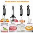 thumbnail image 5 of Wancle Immersion Hand Blender, Electric 16 Speed 5-in-1 Multi-Function Handheld Stick Blender with Attachments,Stick Mixer with Beaker , Chopper, Milk Frother, Egg Whisk for Food, Smoothies, 5 of 7
