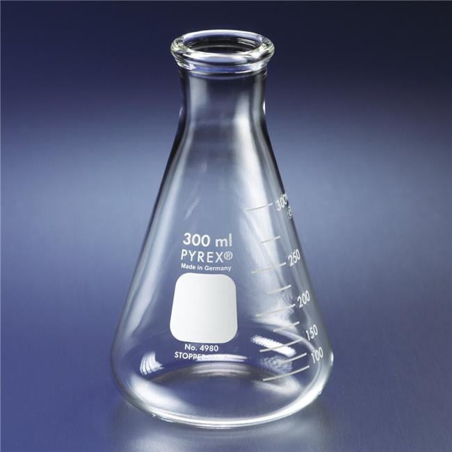 Pyrex 594015 Narrow Mouth Erlenmeyer Flasks 50 ml Pack of 12
