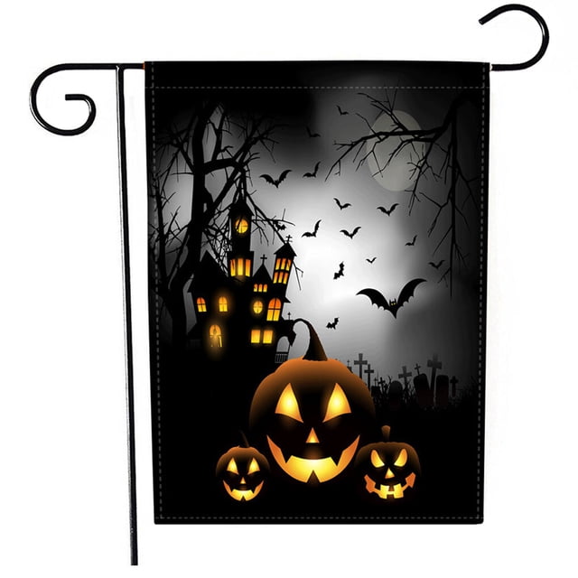 Monstrate Jardín de Halloween Patio decorativo de cara de calabaza de doble cara para el hogar Type3 NO3