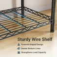 thumbnail image 3 of Timate P3 Closet System, Expandable Wall Mounted Closet System with 6 Adjustable Shelves & 4 Expandable Hanger Rods, Industrial Pipe Clothing Rack for Hanging Clothes, Fits Spaces 6'4"-9'3", Black, 3 of 11