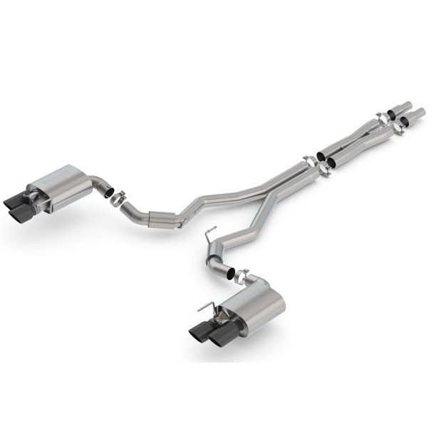 Borla 140742BC SType CatBack Exhaust System; 3 in.; Incl. Connecting