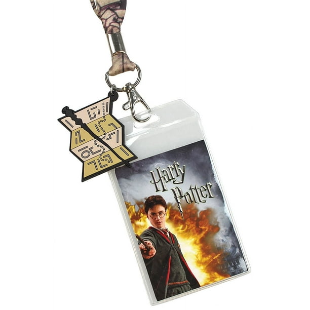 Harry Potter Marauders Map Lanyard - 'I Solemnly Swear I Am Up To No Good' Badge Holder With Rubber Charm