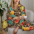 thumbnail image 6 of Naloa Robot and Monsters Pajamas for Women Set, Womens Pajama Sets, Lounge Sets for Women, 2pjs for Women-XX-Large, 6 of 7