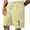 Beige, variant on Mens Navy Printed Drawstring Shorts, Graphic Design, Summer Outdoor & Leisure