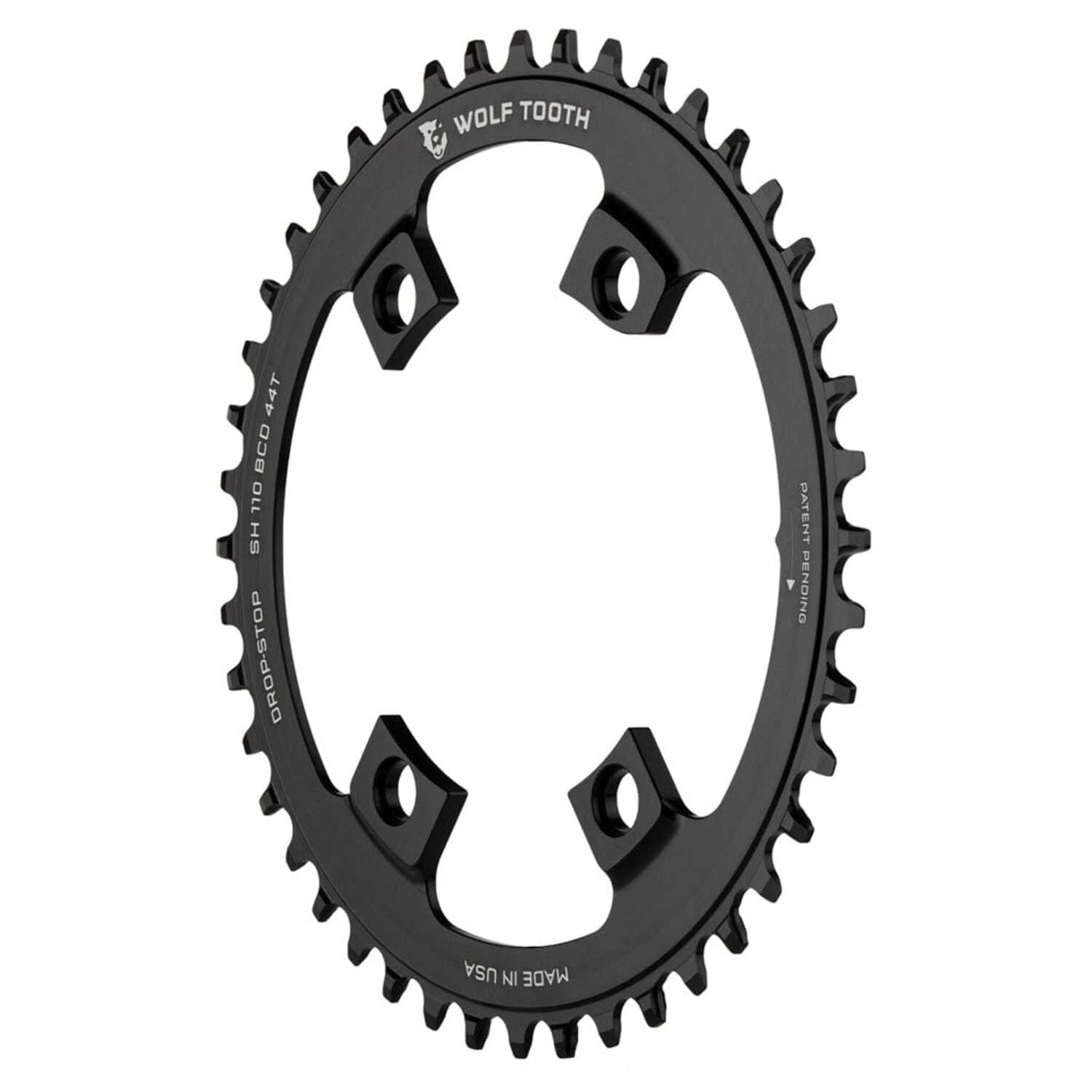 パーツ WolfTooth Drop stop Chainring 110BCD 50T Wolf Tooth Components Drop-Stop Chainring: 50 x 110 Shimano