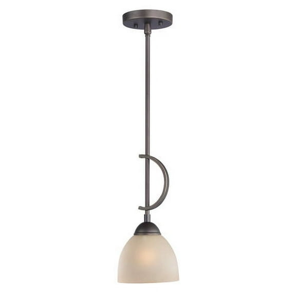 Woodbridge Lighting North Bay 1 Light Mini Pendant in Satin Nickel/Mosaic