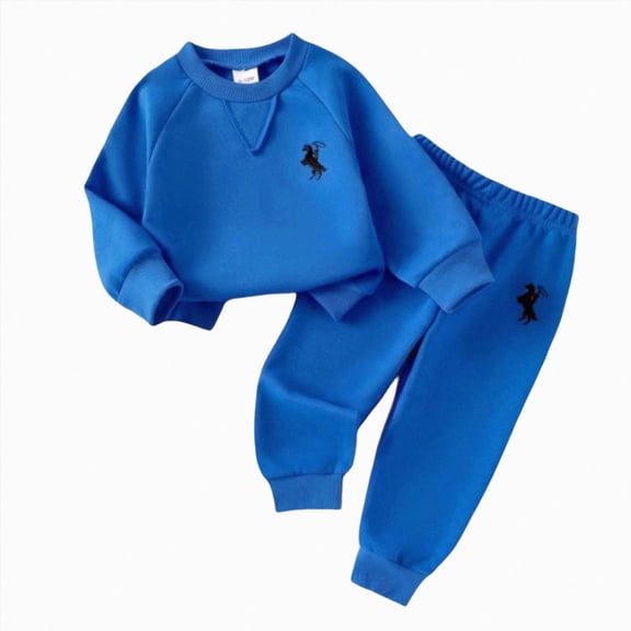 yboeqw Girl 2 Piece Clothes 1T 2T 3T 4T Long Sleeve Pullover Sweatshirt Tops Joggers Pants Fall and Winter Outfit Set,Size 3-4 Years