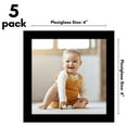 thumbnail image 5 of Americanflat 6x6 Picture Frame with Polished Plexiglass 5 Pack Galleria Collection Square Frames Wall - Black, 5 of 7