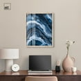 thumbnail image 3 of Azure Abyss Layers Shadowbox Print Teal Abstract Art by Art Remedy, Blonde Frame, 20 x 24, 3 of 7