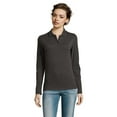thumbnail image 3 of SOLS Womens Perfect Long Sleeve Pique Polo Shirt, 3 of 7