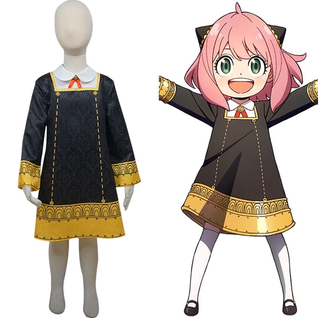 Wolyzz Spy × Familia Anya Forger Cosplay Disfraz Trajes Traje De Halloween Uniforme Mujeres Niñas (170 , Niño)
