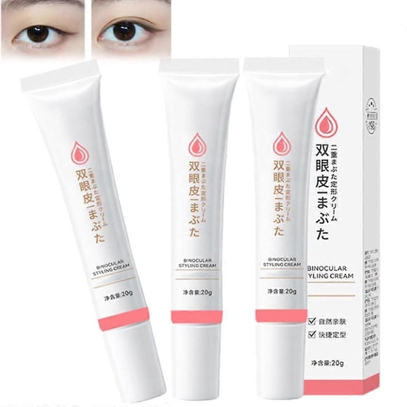 3PCS NEW Double Eyelid Styling Cream, Double Eyelid Shaping Cream Invisible Eyelid Cream