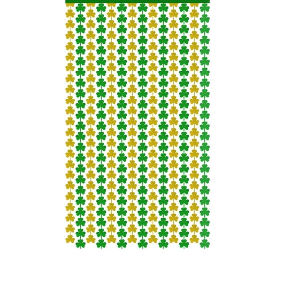St Patricks Day Decorations, Foil Fringe Curtains St Patricks Day 3.3 X 6.6 Ft Curtain Photo Prop Streamer For Irish Party Decoration