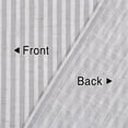 thumbnail image 6 of Linen Striped Tier Curtains with Solid Button Small Valance 54"x15" Rod Pocket Tailored One Panel Kitchen Curtain Cafe Curtain for Living Room, Bathroom, Kitchen Beige, 6 of 9