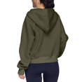 thumbnail image 4 of Quarter Zip Hoodies for Women, Y2k Casual Travel Hoodie, Soft Hoodie, Camping Outfits, Fashion Clothing, Long Sleeve Shirts, Lightweight Hoodie, Oversized Hoodie, 4 of 4
