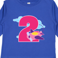 thumbnail image 4 of Inktastic 2nd Birthday Airplane Girls Pilot 2 Year Old Girls Long Sleeve Toddler T-Shirt, 4 of 5