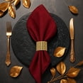 thumbnail image 5 of Gold Napkin Rings 50 Pack, Rhinestone Hollow Design for Wedding Table Decor, Dinner Table Decoration, Dining Table Centerpiece, 5 X 2 Inch, Gold Table Decor for Parties and, 5 of 5
