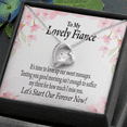 thumbnail image 2 of To My Fiancee Forever is Now Forever Necklace w Message Card, 2 of 7