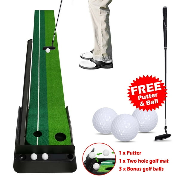Indoor Golf Practice Mat Putting Green 8 Ft 250cm Mat Inclined Ball