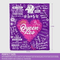 Leo Gifts for Women - Leo Gifts, Leo Gift, Women, Leo Birthday Gifts for Women, Leo Birthday Gift, Leo Zodiac Gifts, Gifts for Leo Women Throw Blanket 50" × 60"