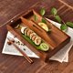 thumbnail image 3 of Bandeja de madera, bandeja rectangular de madera de 33x22x9cm, prueba de servicio, plato de sushi de madera, rendimiento lleno de energía, 3 of 9