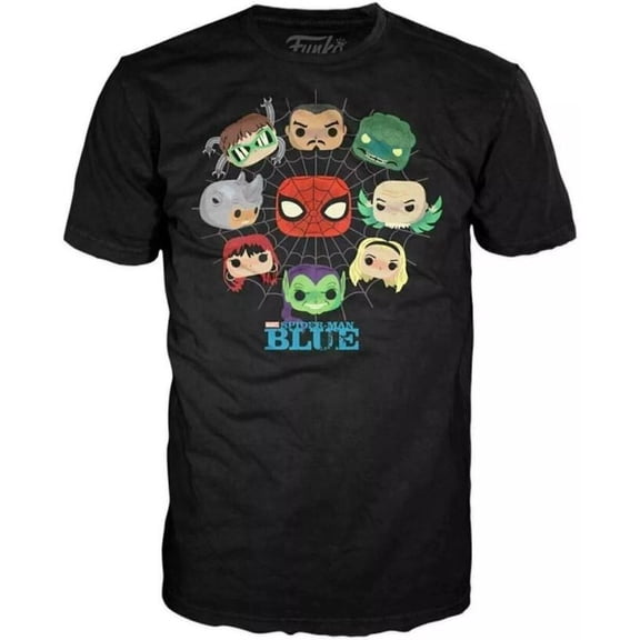 Funko Marvel Collector Corps Spider-Man Blue T-Shirt (X-Large)
