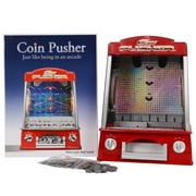 Mini Coin Pusher Arcade Game Machine , Lights and Sounds,150 Play Coins