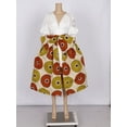 thumbnail image 3 of Cotton Bow Knot Skirts African Print Skirts for Women Traditional African Women Clothing WY03052, 3 of 5