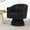 Channeled Barrel-Black, variant on ClinQ 360° Swivel Accent Chair with Armrest Set of 1, Modern Velvet Barrel Chair with Pillow, Cloud Velvet and Curve Back, Black