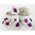 thumbnail image 5 of Fennco Styles Handmade Double Moth Orchid Decorative Napkin Rings, Set of 4 - White Flower Napkin Holders for Dining Table, Banquet, Wedding, Holiday Décor and Special Event (White), 5 of 5