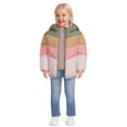 thumbnail image 6 of Swiss Tech Baby and Toddler Girls Puffer Jacket with Hood, Sizes 12M-5T, 6 of 6